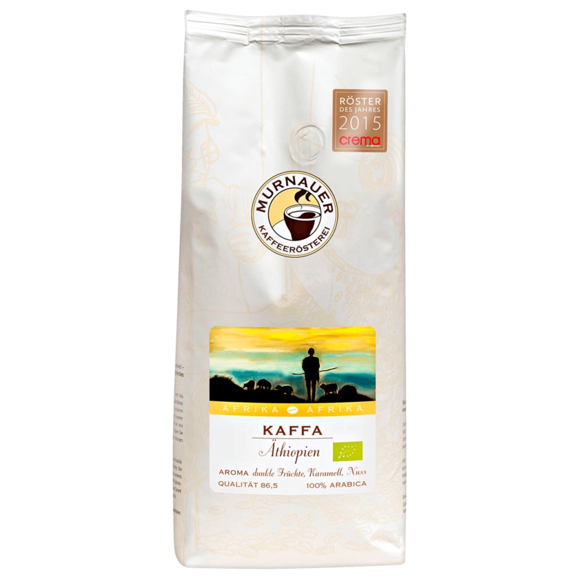 Murnauer Kaffeerösterei Bio Kaffee Kaffa aus Äthiopien ganze Bohne 1kg